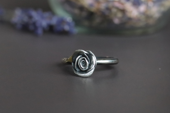 バラ一輪モチーフリング シルバー925 指輪・リング Gemropa 通販