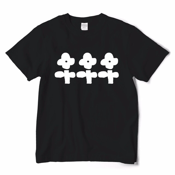 LACICO 花花花 Tシャツ (ホワイト / ブラック / S～XL) 送料無料 ラッピング無料 バレンタイン 花柄 3枚目の画像