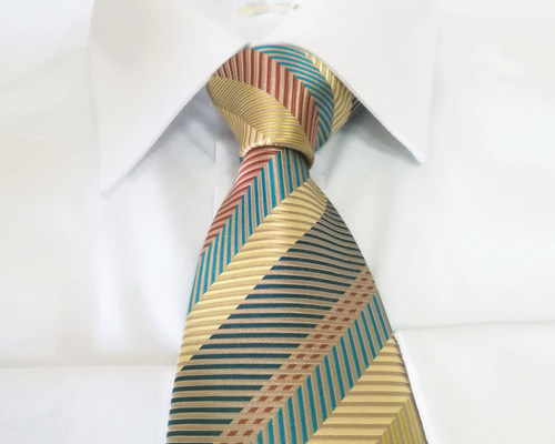 稀少DIRK BIKKEMBERGS ストライプネクタイ&ネクタイホルダー 90s 〜 00s dirk bikkembergs necktie holder | protocol