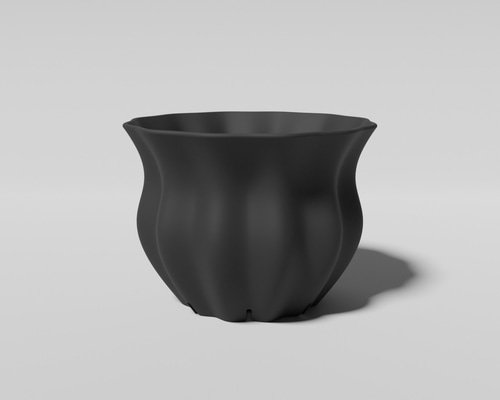 【とみchan】3Dプリンター 鉢 おーしろ製作所 No.032-180mm(6号鉢) | MetaFlora | 3Dプリンター植木鉢・インテリア