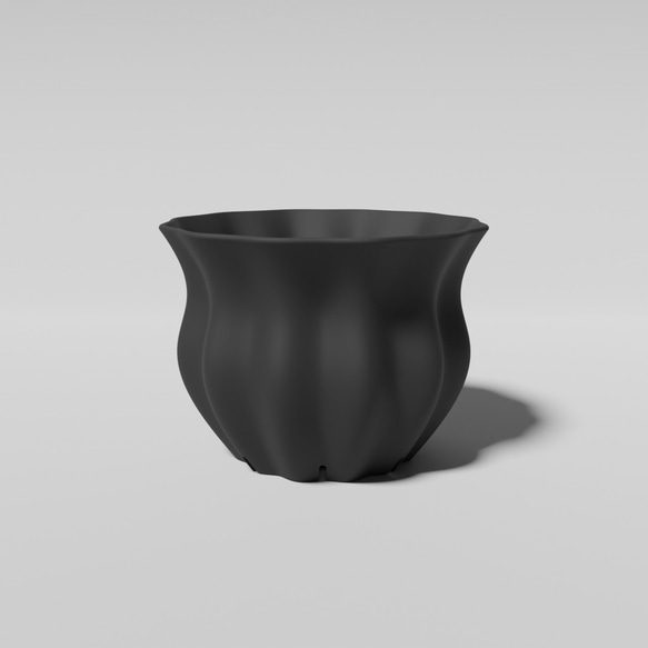 Shell-02 Mサイズ 3Dプリント/3Dプリンター/鉢/3Dプリント鉢