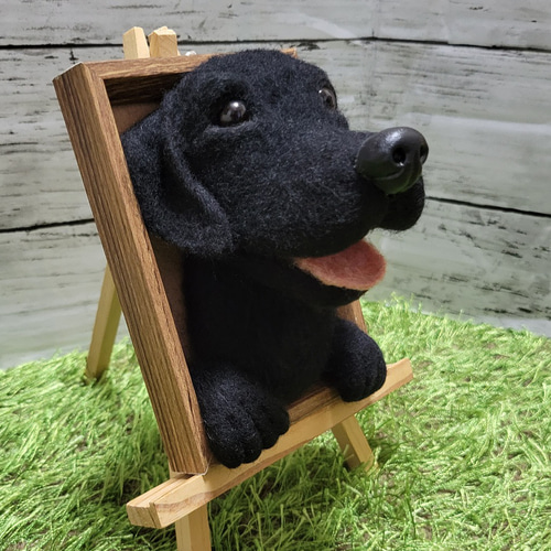 羊毛フェルト ラブラドゥードル 羊毛フェルトのラブラドールです😆考えてみるとこの色のラブは初めて