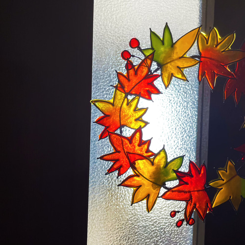 再販まつり2024】紅葉のリース♡︎ワイヤーアート ワイヤークラフト