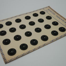 フランスプラスチックデザインボタンS（ダークチャコールグレー/T11） 3個セット 5枚目の画像