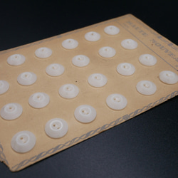 フランスプラスチックデザインボタンS（クリアホワイト /T1）  3個セット 9枚目の画像