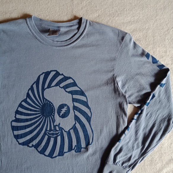「Jerry」　藍染め　ロングスリーブTシャツ 7枚目の画像