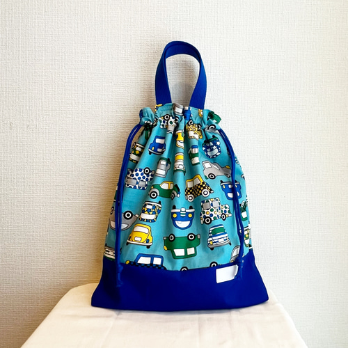 入園入学3点セット★車柄男の子 乗り物柄の入園入学3点セット(レッスンバッグ、上履き入れ、お着替え袋