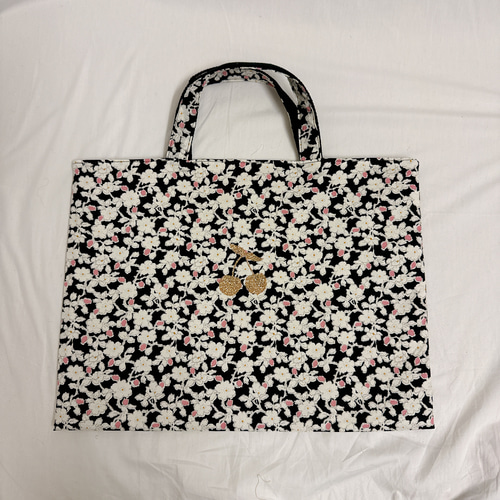 リバティ フロレンティン レッスンバッグ◇選べるワッペン◇ トート