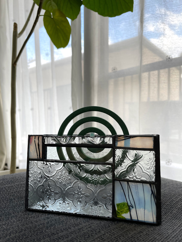 ガラスの蚊取り線香ホルダー 5枚目の画像
