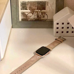 Apple Watch スエードベルト ベージュ 全サイズ対応 8枚目の画像