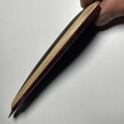 ギター材で作った木製スリムカッターナイフ～メイプル×パープルハート① 3枚目の画像