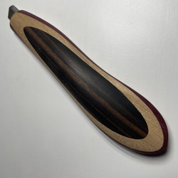 ギター材で作った木製スリムカッターナイフ～メイプル×パープルハート① 2枚目の画像