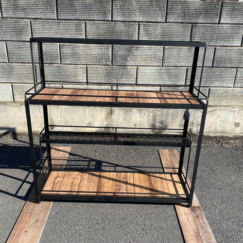 ボタニカルシェルフ 植物棚 ひな壇2 アイアンシェルフ 家具 棚 転落