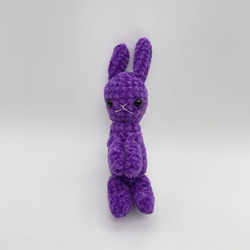 【あみぐるみ】Rabbit Alphabet Animals うさぎ　紫【197】 7枚目の画像