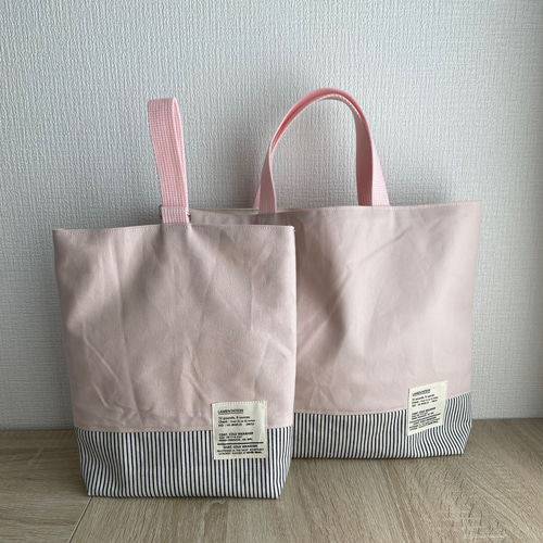 レッスンバック⭐︎上履き入れセット 高学年まで使える！母娘なっとく