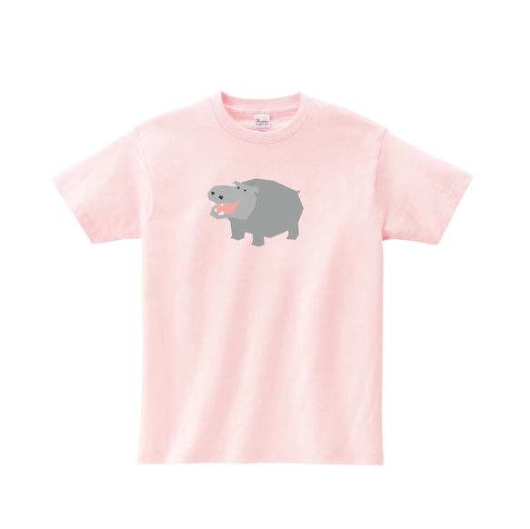 動物Tシャツ-カバ 1枚目の画像