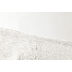 羽織り　コート　大きいサイズカーディガン　綿麻　ホワイト＃L068WH 4枚目の画像