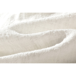羽織り　コート　大きいサイズカーディガン　綿麻　ホワイト＃L068WH 9枚目の画像