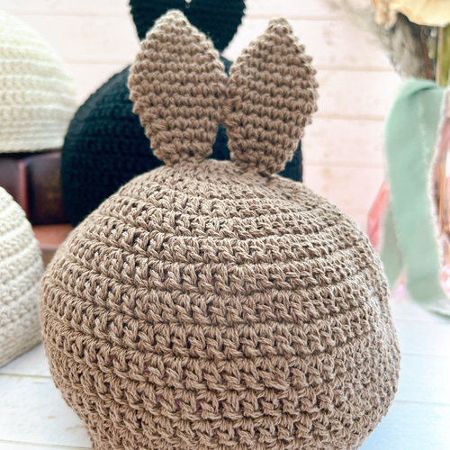 ウサギ帽子 うさみみ帽子 帽子(ベビー・キッズ) haru.knit 通販