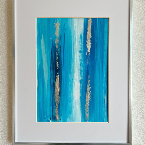 絵画 ocean やっと完成しました✌️ 『せせらぎ』F60 油絵🖼️ たくさんの光
