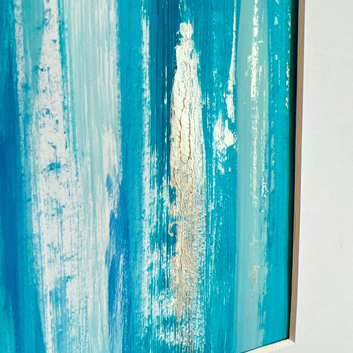 OCEAN - 青 海 絵画 作品 アート かっこいい 洗練 ゴールド