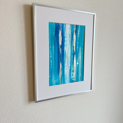 OCEAN - 青 海 絵画 作品 アート かっこいい 洗練 ゴールド