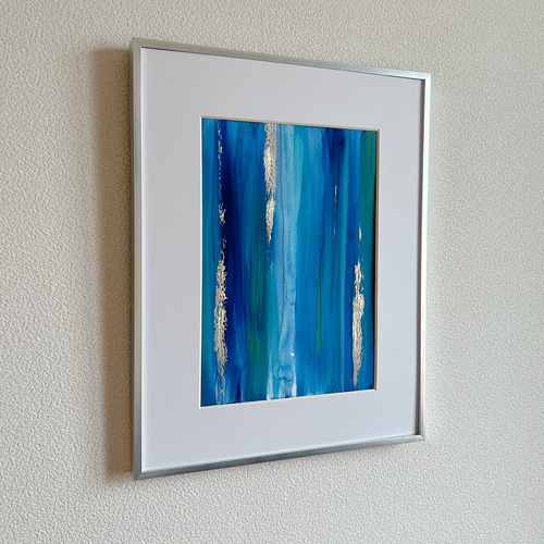 ROYAL BLUE - インテリア 絵画 アート 青 海 かっこいい 洗練 ゴールド