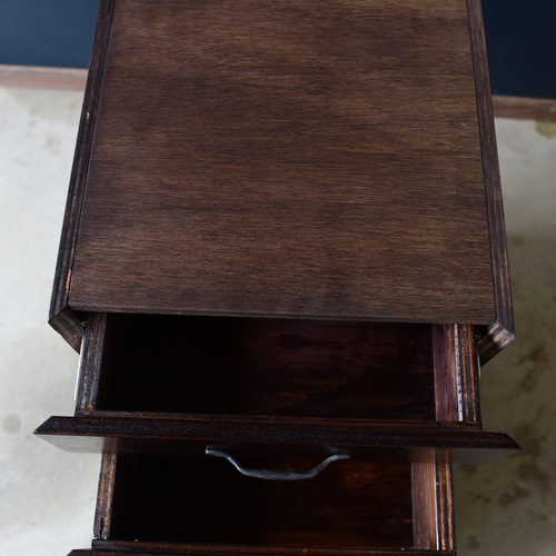 昭和レトロ 机 木製デスク レトロ 机 DESK 幅112cm アジアン書斎机 引出し ティンバー