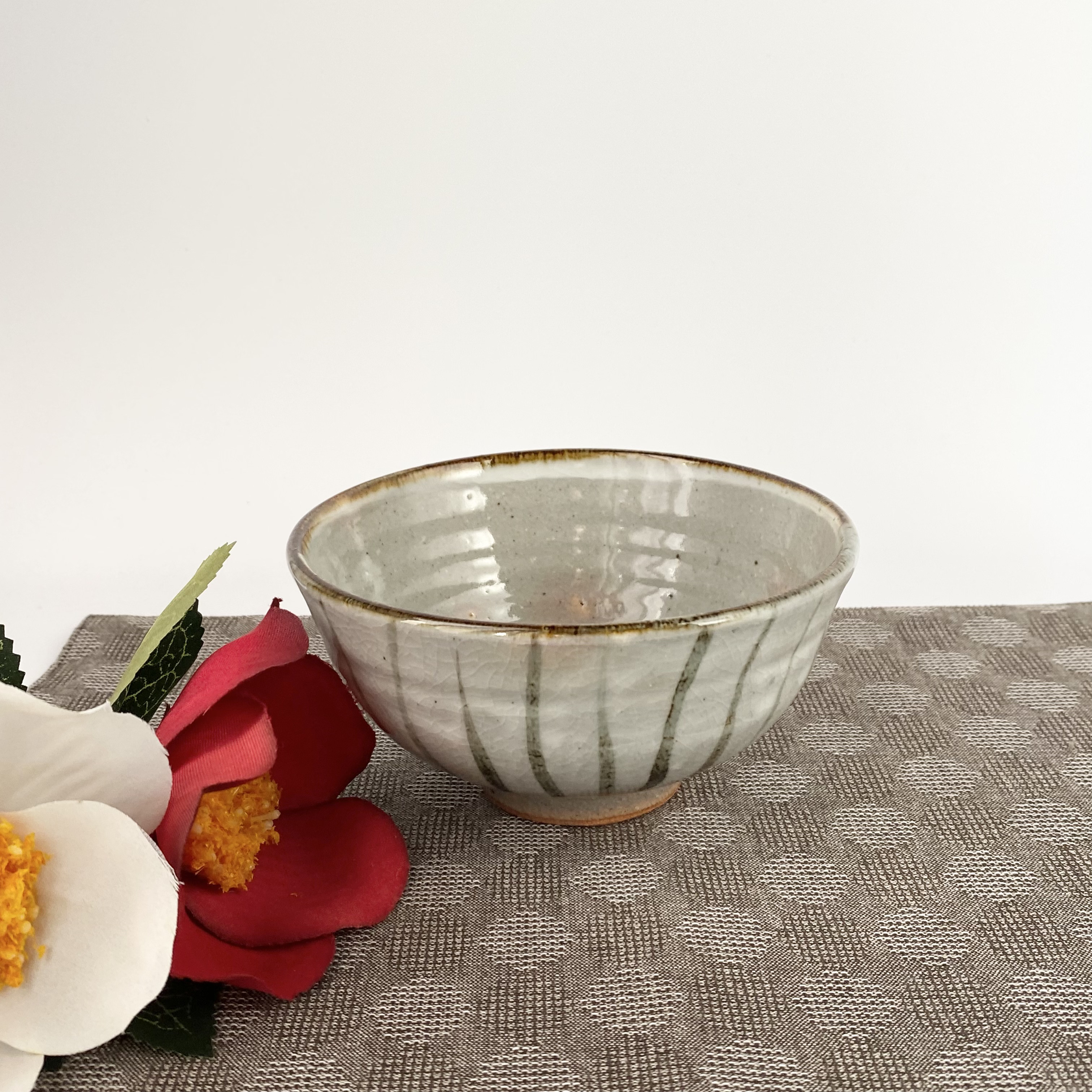 飯茶碗 十草 麦藁手 【ご飯茶碗 手仕事 民藝 窯元 和 陶器