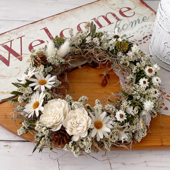 【Saki☆】ドライフラワー リース ＊ 2点おまとめ Flowerworks SEKIKAWA「ドライフラワーリース」 | オトメの金沢 陳列室