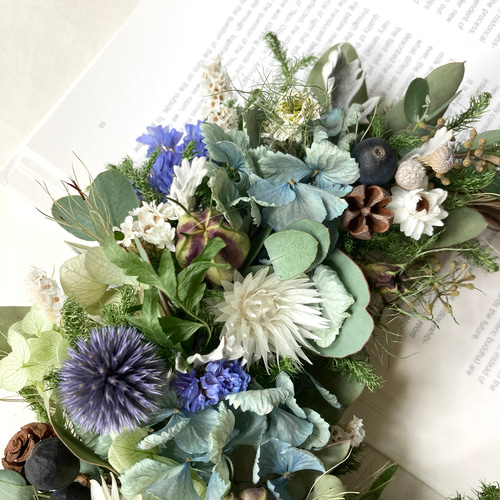 8.秋色紫陽花ハーフリース 8.秋色紫陽花ハーフリース