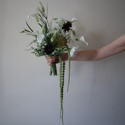【オーダーメイド】アーティフィシャルフラワー(造花)のウェディング 4点セット オーダーメイドウェディングブーケ〉How to order | Drops Box