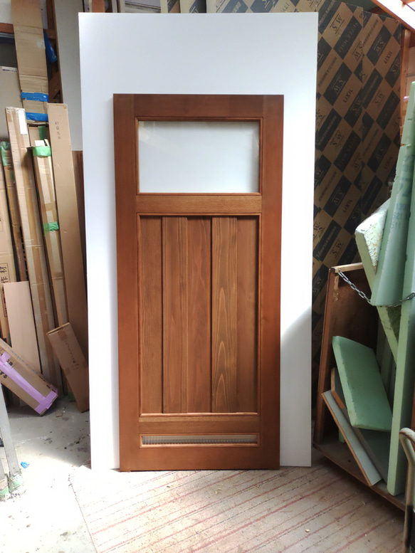 木製玄関デザインドア 1枚目の画像