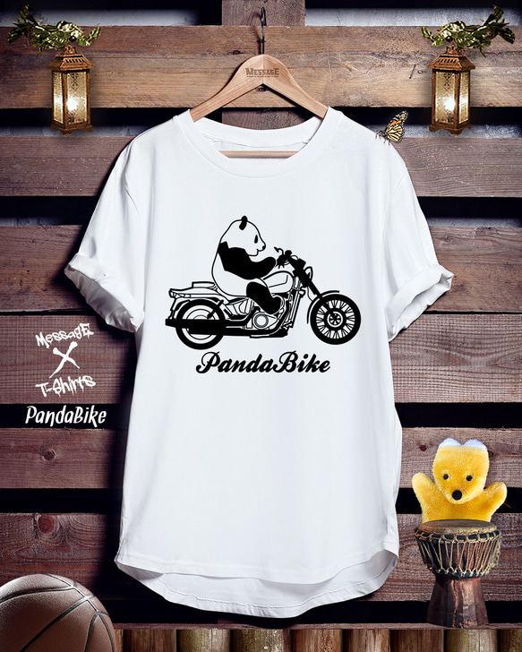 パンダバイクTシャツ「PandaBike」 1枚目の画像