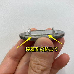 アウトレット品.化石サンゴの帯留〜Oval〜 5枚目の画像