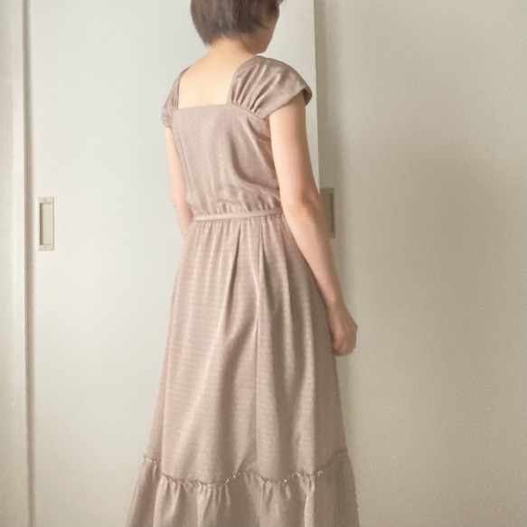 着物リメイク江戸小紋のドレス 3枚目の画像