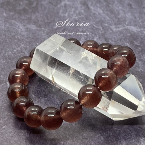 10mm レッドアベンチュリン（砂金水晶）ブレスレット ブレスレット