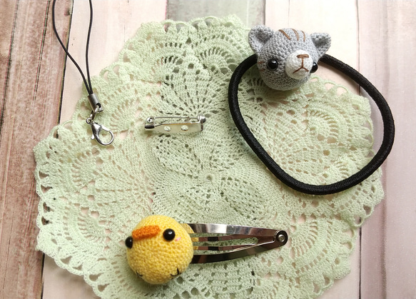 [定做] Amigurumi 水生動物饅頭 (3) [胸針/髮帶等] 第10張的照片