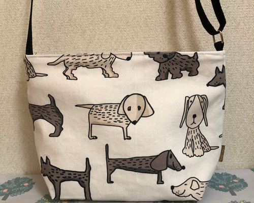 ★１点のみ・新作★お買い物スーちゃん＆とり　ショルダー（大）ハンドメイド 1点のみ・新作お買い物スーちゃん＆とり ショルダー（大