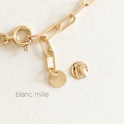 k18 ブレスレット　オーダー制作 No.b-com○*K18コンビチェーンブレスレット オーダー制作○*18金