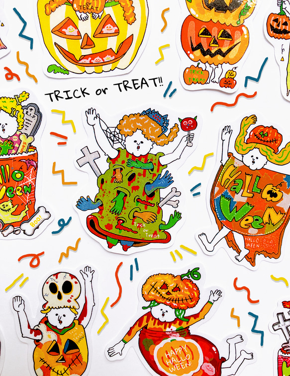 【フレークシール】TRICK or TREAT PEOPLE～“ハロウィン”の認識確認が激しい人たち ～ 2枚目の画像