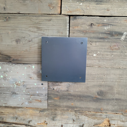 壁掛け看板 鉄板表札 アイアン 表札 看板 壁付け 錆び エイジング