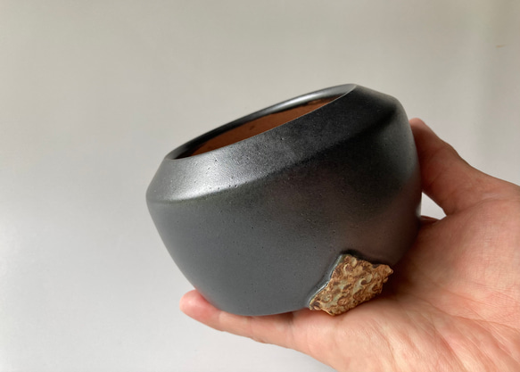 陶製植木鉢「粋」part3 Sサイズ 6枚目の画像