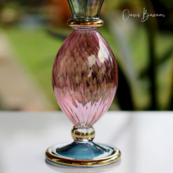 GOLD［Mサイズ］エジプトガラス香水瓶 パフュームボトル アロマオイル ミックス 4枚目の画像