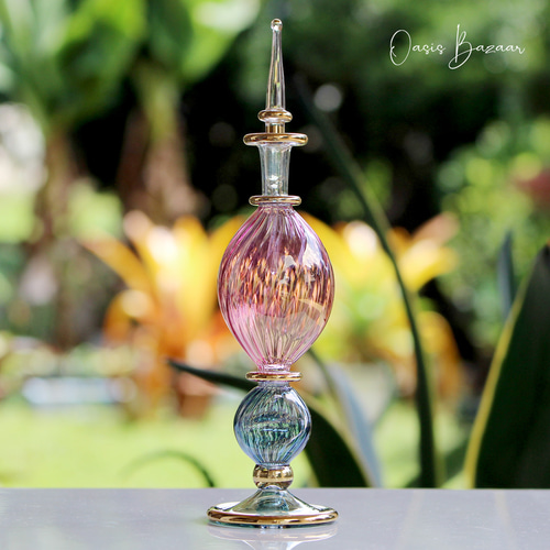 エナメル金彩 吹きガラス ルビーガラス パフューム ボトル リキュールボトル エナメル金彩 吹きガラス ルビーガラス パフューム ボトル