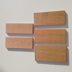 ホワイトオーク5枚セット(短材、両面プレーナー仕上)木材　端材　素材　DIY 6枚目の画像