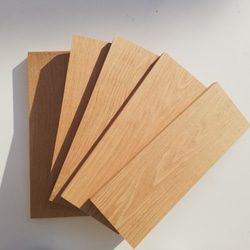 ホワイトオーク5枚セット(短材、両面プレーナー仕上)木材　端材　素材　DIY 3枚目の画像