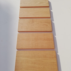 ホワイトオーク5枚セット(短材、両面プレーナー仕上)木材　端材　素材　DIY 5枚目の画像