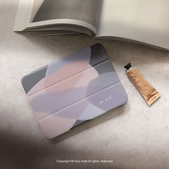 iPad case 12.9/Air5/iPad 9/mini 6系列 Smart cover皮革平板保護套 月光雅典 第5張的照片