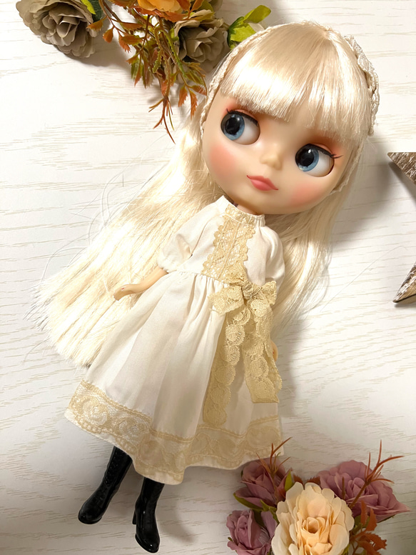 ＊ブライスアウトフィット　ニットワンピース＆モチーフヘアバンドセット＊ ブライスアウトフィット ワンピース、ヘアーアクセサリー2点セット